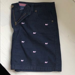 vineyard vines rare navy pink whale printed skirt